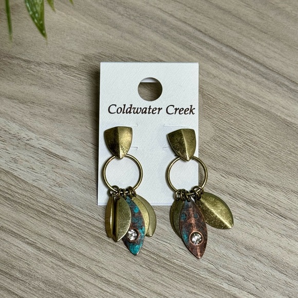 Complete Gold-Tone Laurel Leaf Jewelry Set by Coldwater Creek (NWT) - Picture 2 of 11